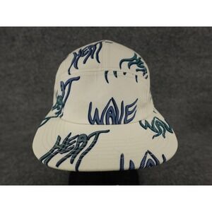 Carhartt WIP Heat Wave 5 Panel Camper Hat Cream Blue Green Adjustable Strapback